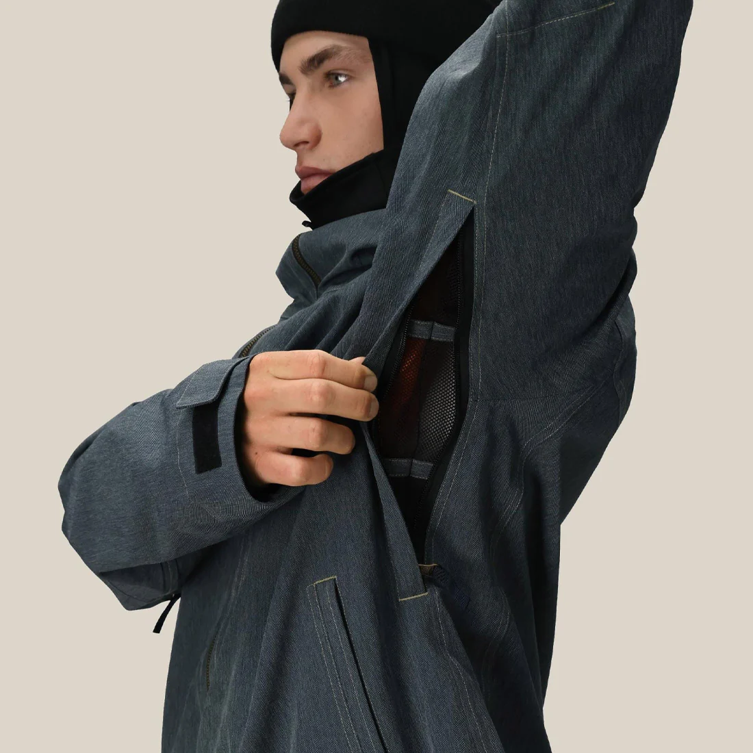 686 Dojo Shell Jacket 2026 - Navy Denim - Image 4
