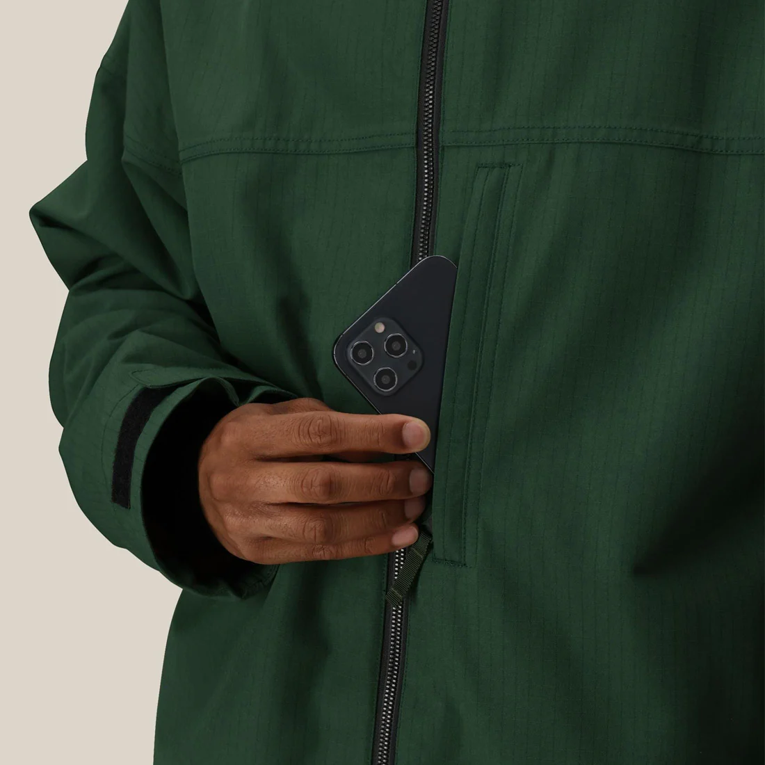 686 Dojo Shell Jacket - Moss Green Ripstop - Image 4