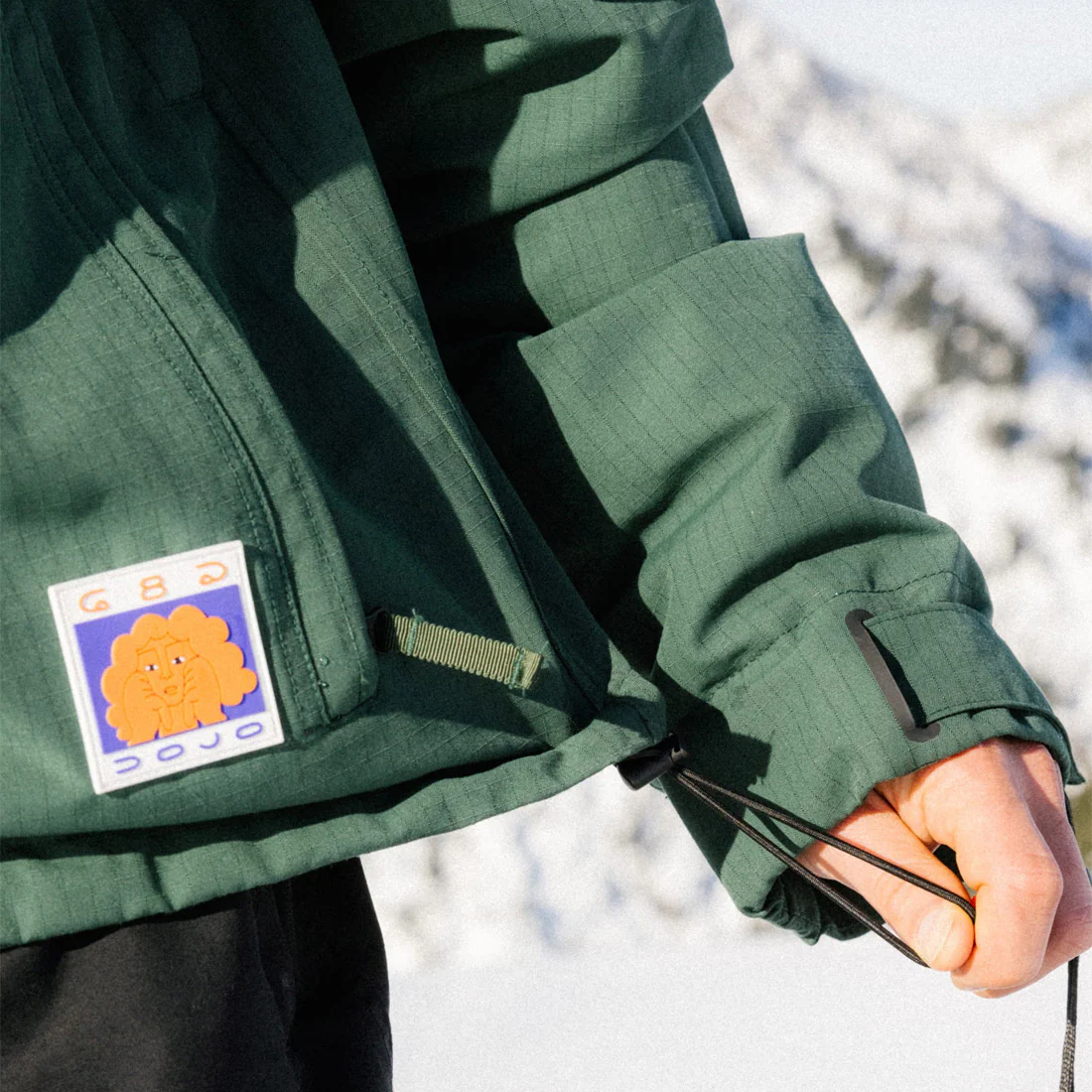 686 Dojo Shell Jacket - Moss Green Ripstop - Image 5