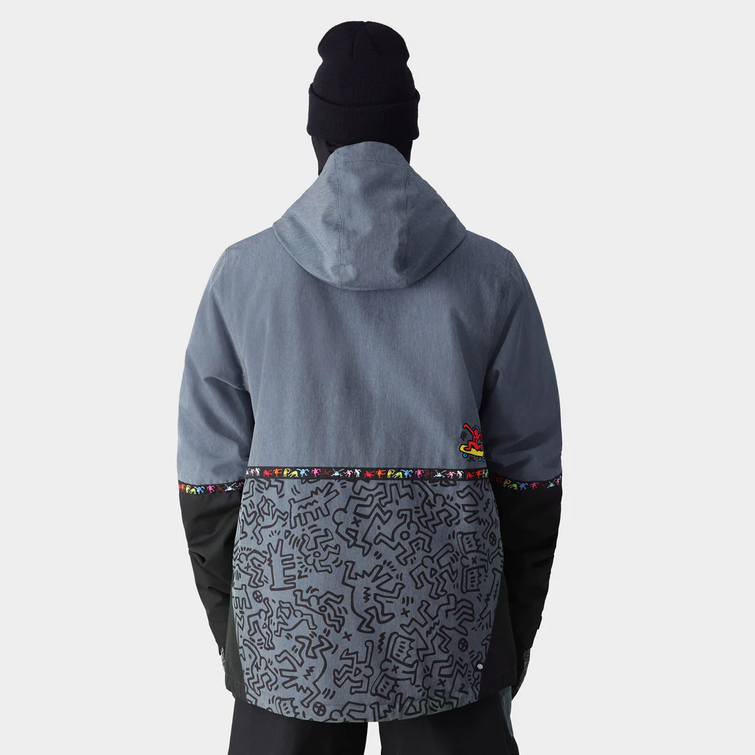 686 Foundation Insulated Jacket 2025 - Keith Haring Denim Colorblock - Image 2