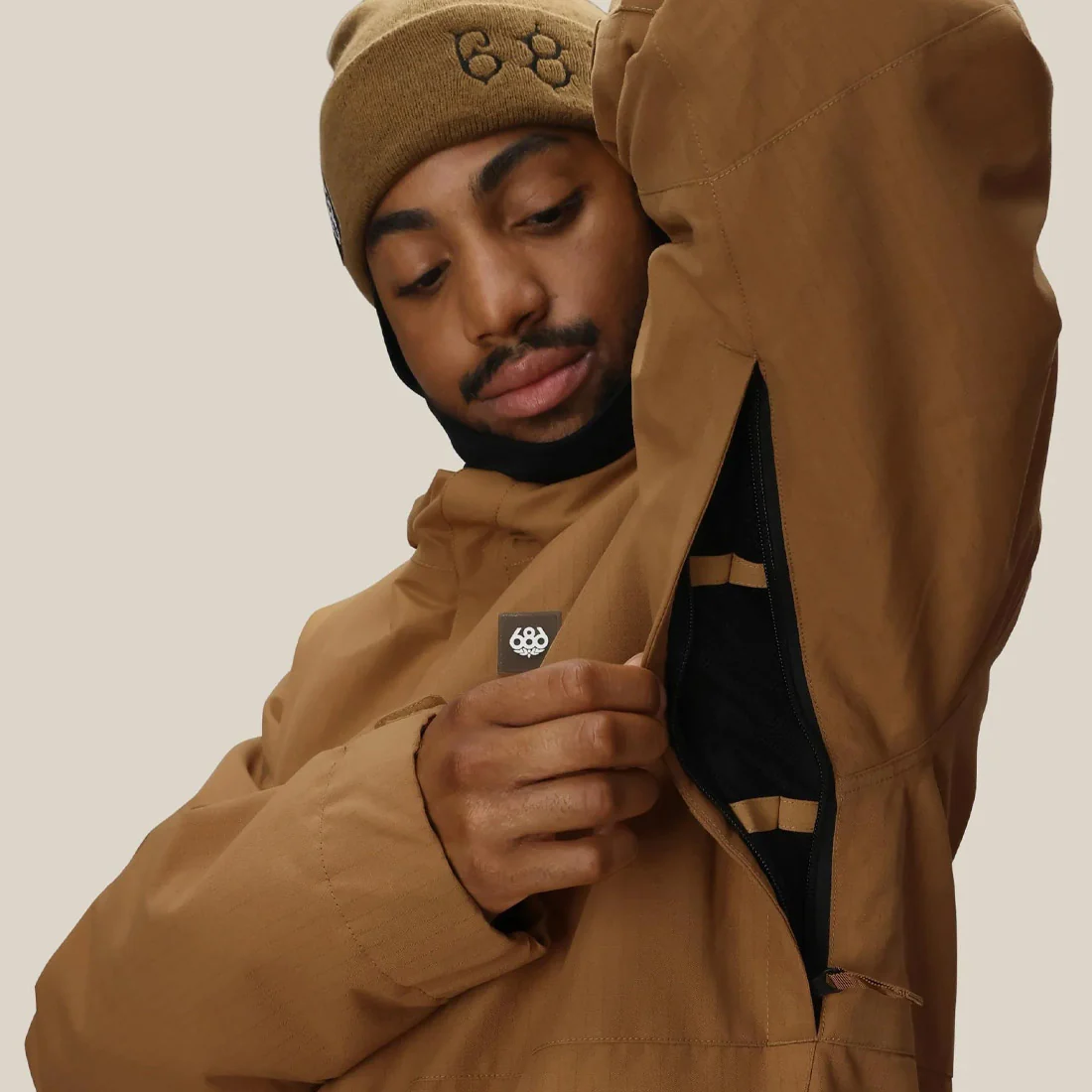 686 Foundation Insulated Jacket 2026 - Caramel Ripstop - Image 3