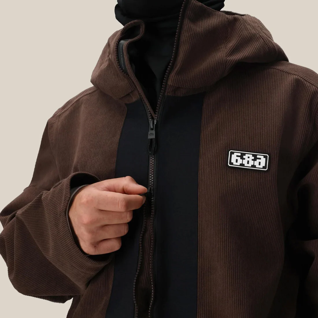 686 Ghost 2.5L Anorak 2026 - Coffee Corduroy - Image 3
