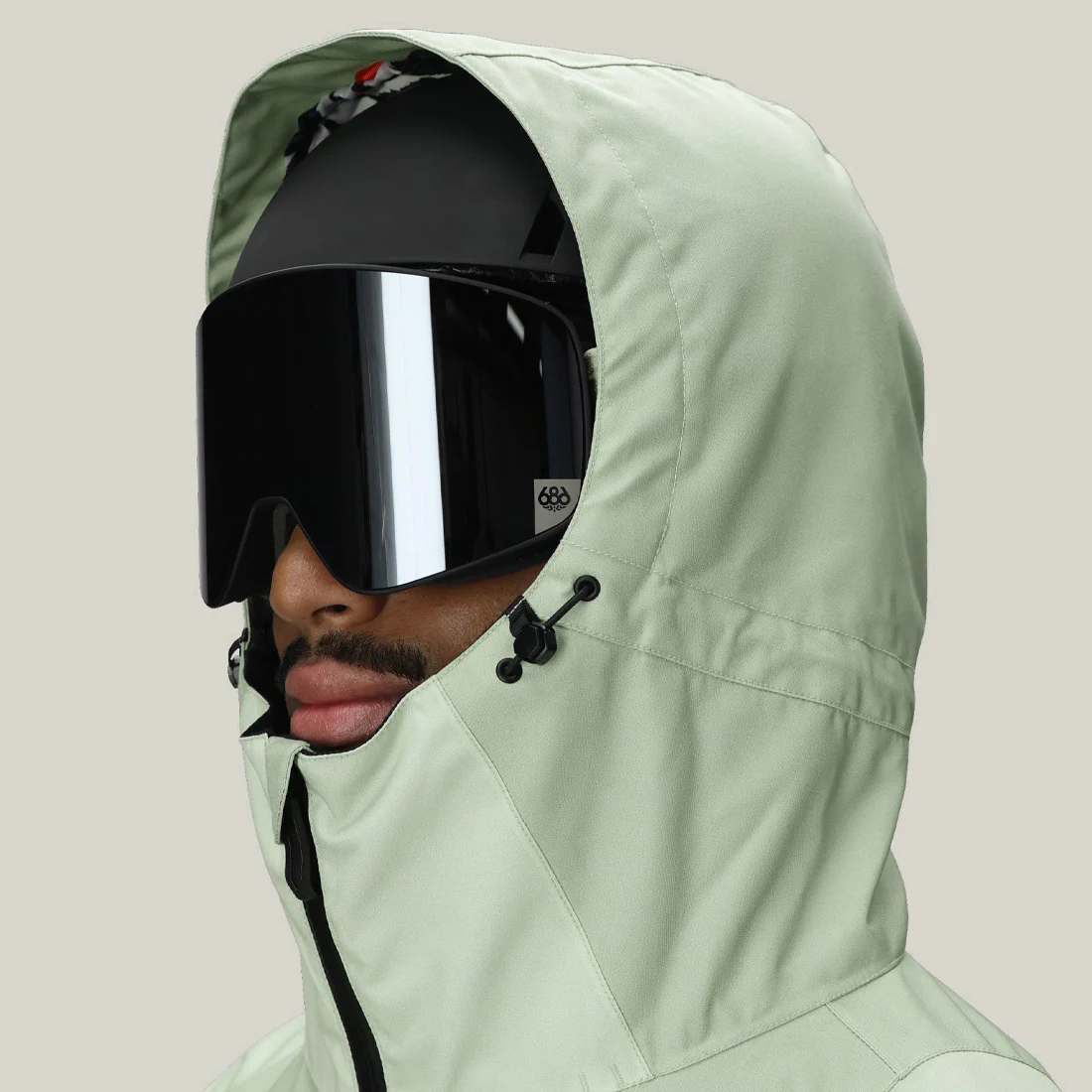 686 X Huf Double H Shell Jacket 2026 - Huf Green Colorblock - Image 5