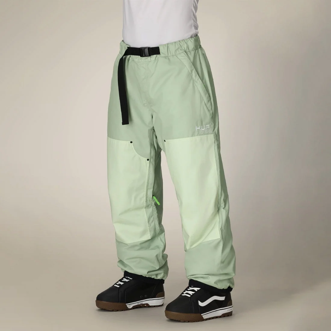 686 X Huf Double H Shell Pant 2026 - Huf Green Colorblock
