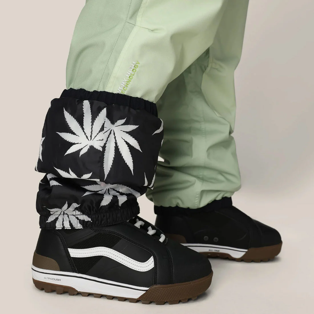 686 X Huf Double H Shell Pant 2026 - Huf Green Colorblock - Image 7