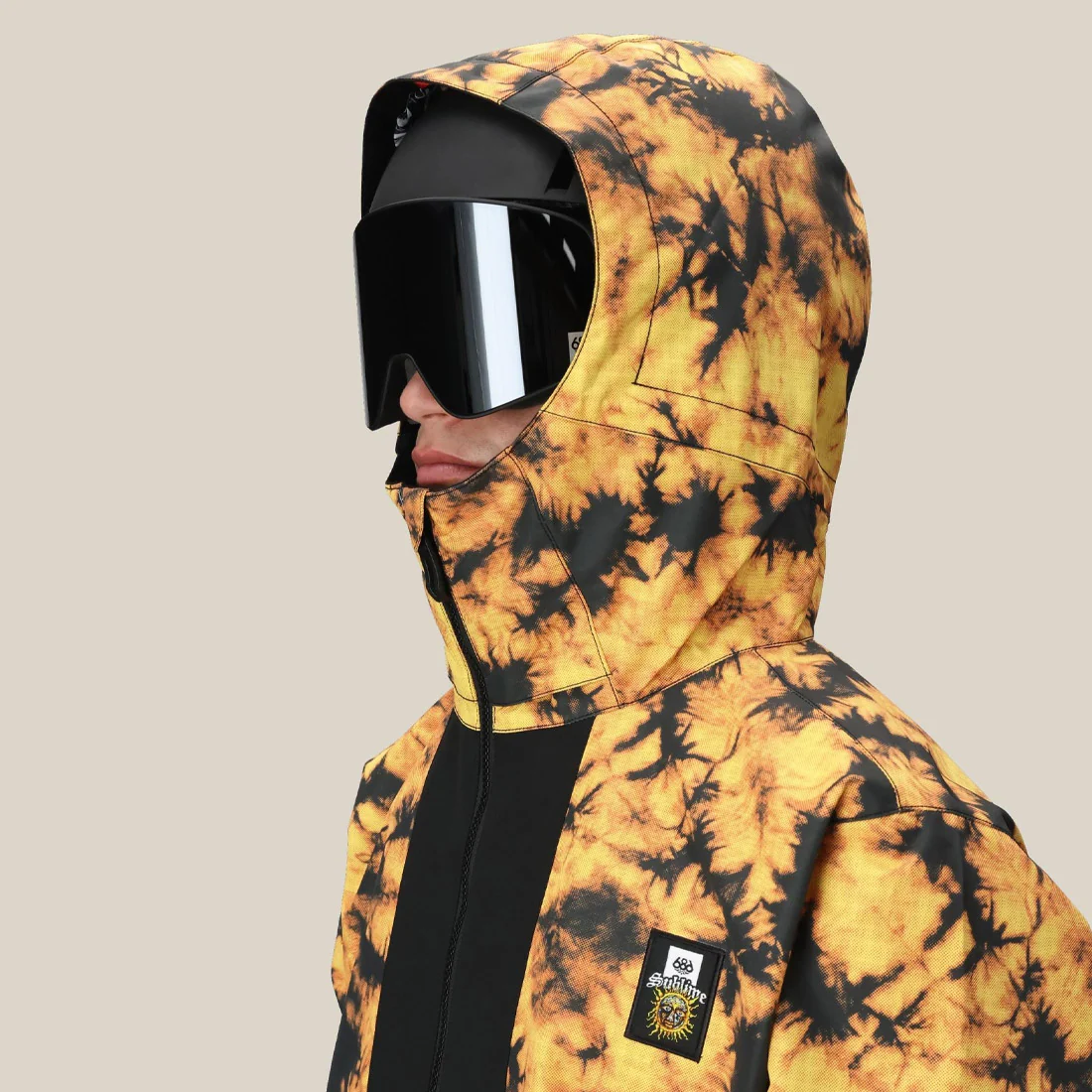 686 X Sublime Shell Anorak 2026 - Sublime Orange Tie Dye - Image 3