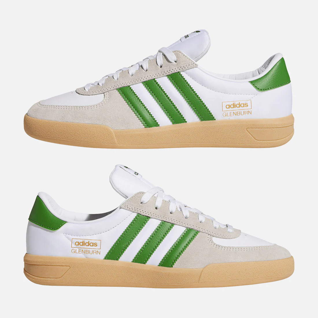 ADIDAS Glenburn - Cloud White/Crew Green/Gum - Image 9