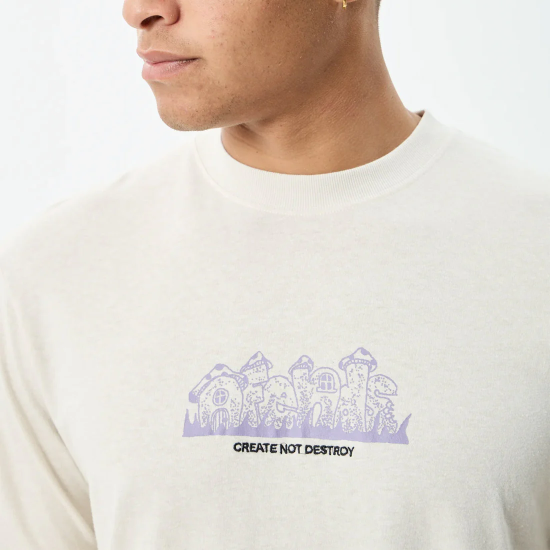 AFENDS Allure Retro Tee - Moonbeam - Image 5