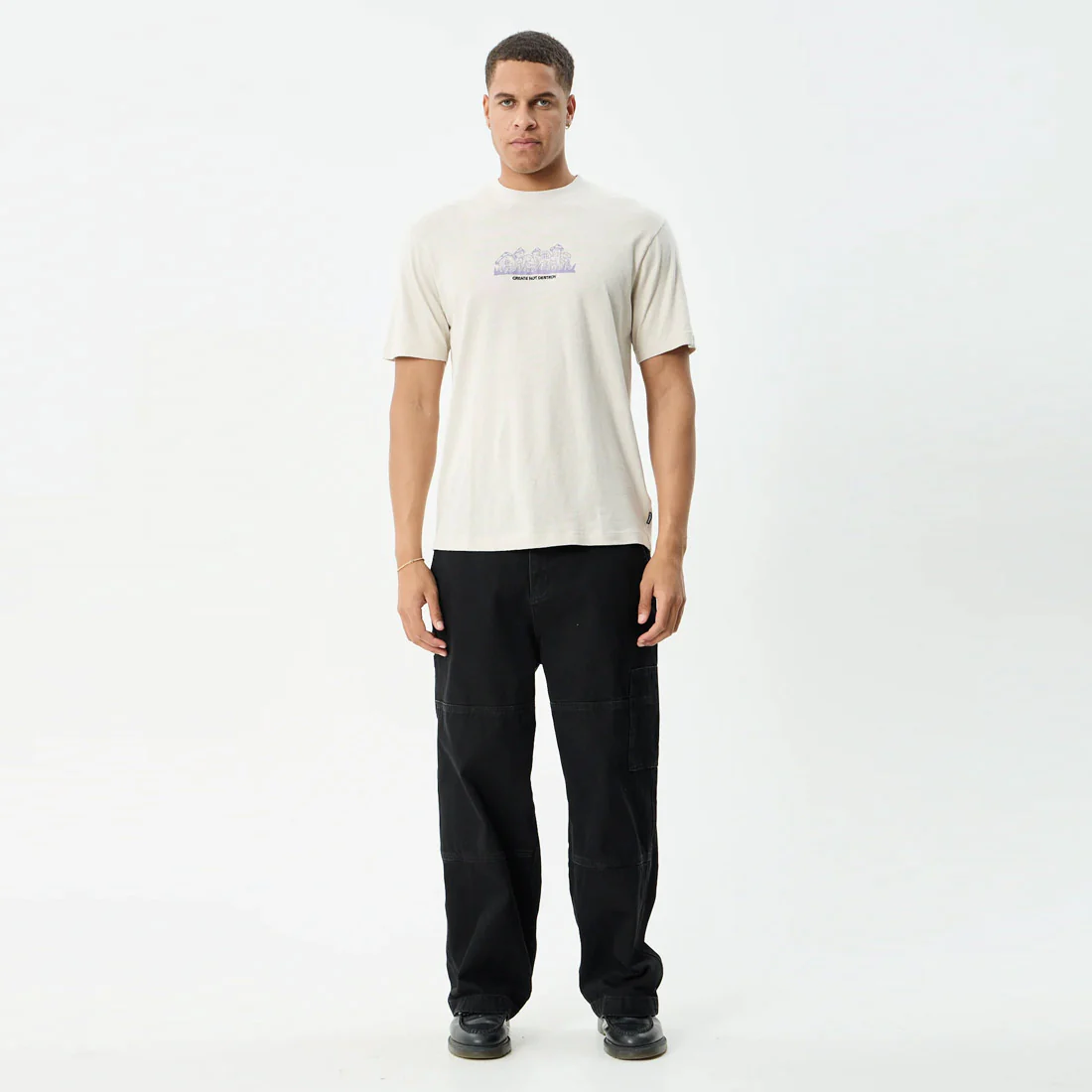 AFENDS Allure Retro Tee - Moonbeam - Image 6