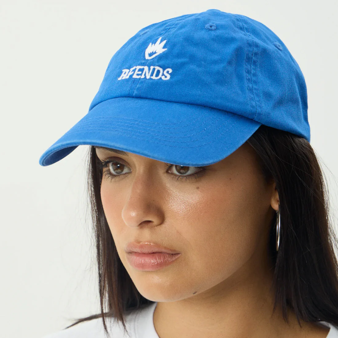 AFENDS Burnin Six Panel Cap - Washed Marina - Image 3