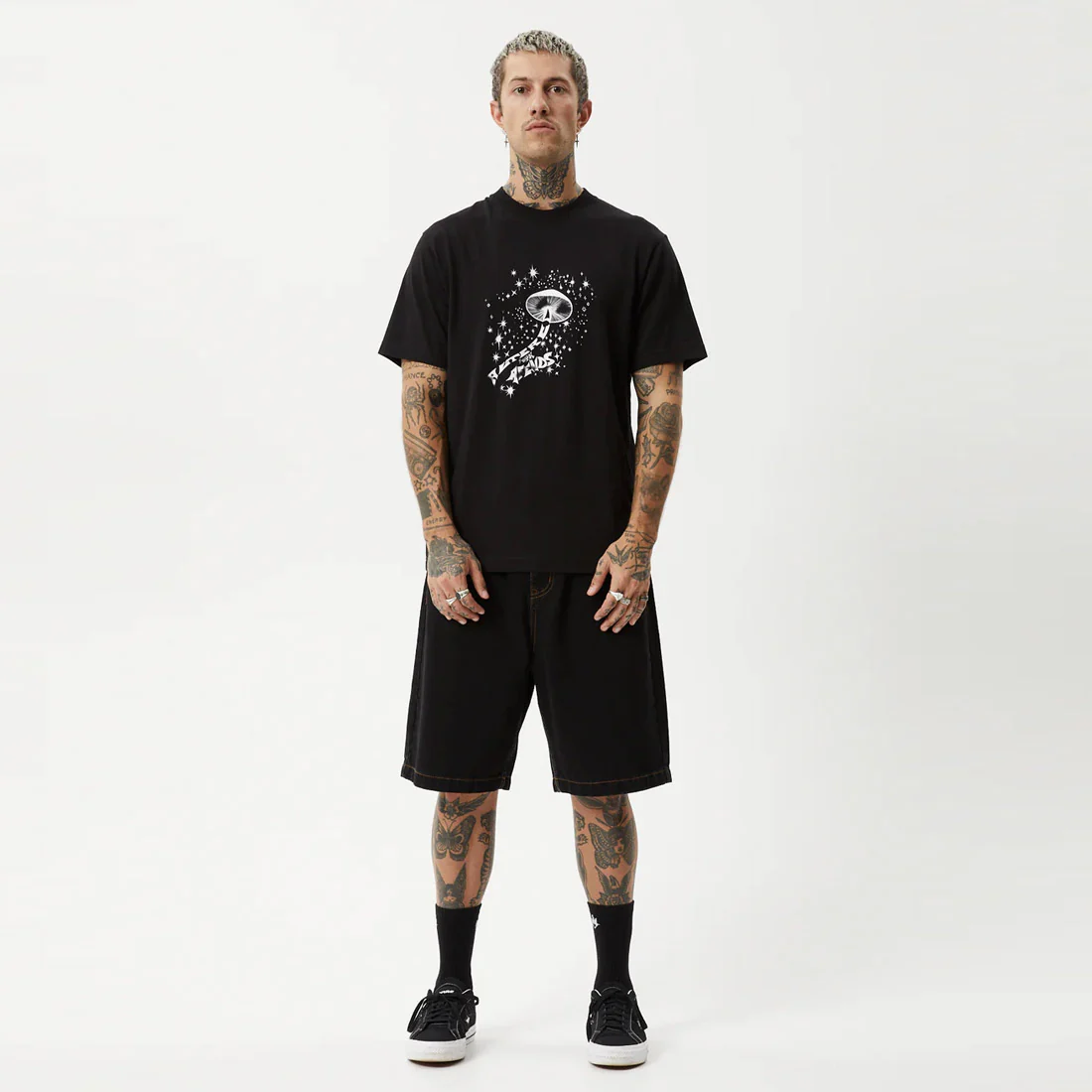 AFENDS Carpet Ride Retro Fit Tee - Black - Image 6