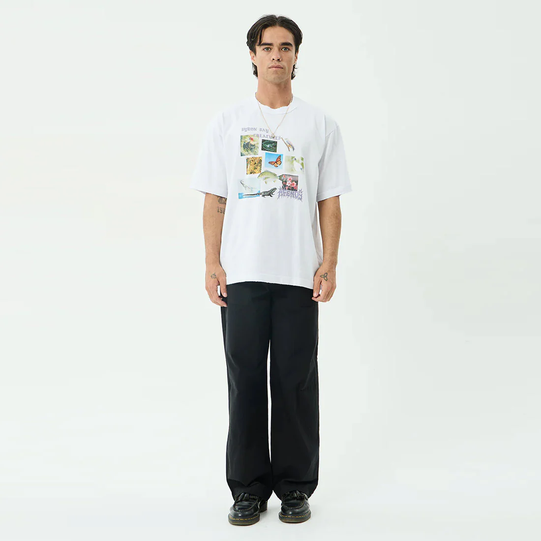 AFENDS Creatures Boxy Tee - White - Image 5