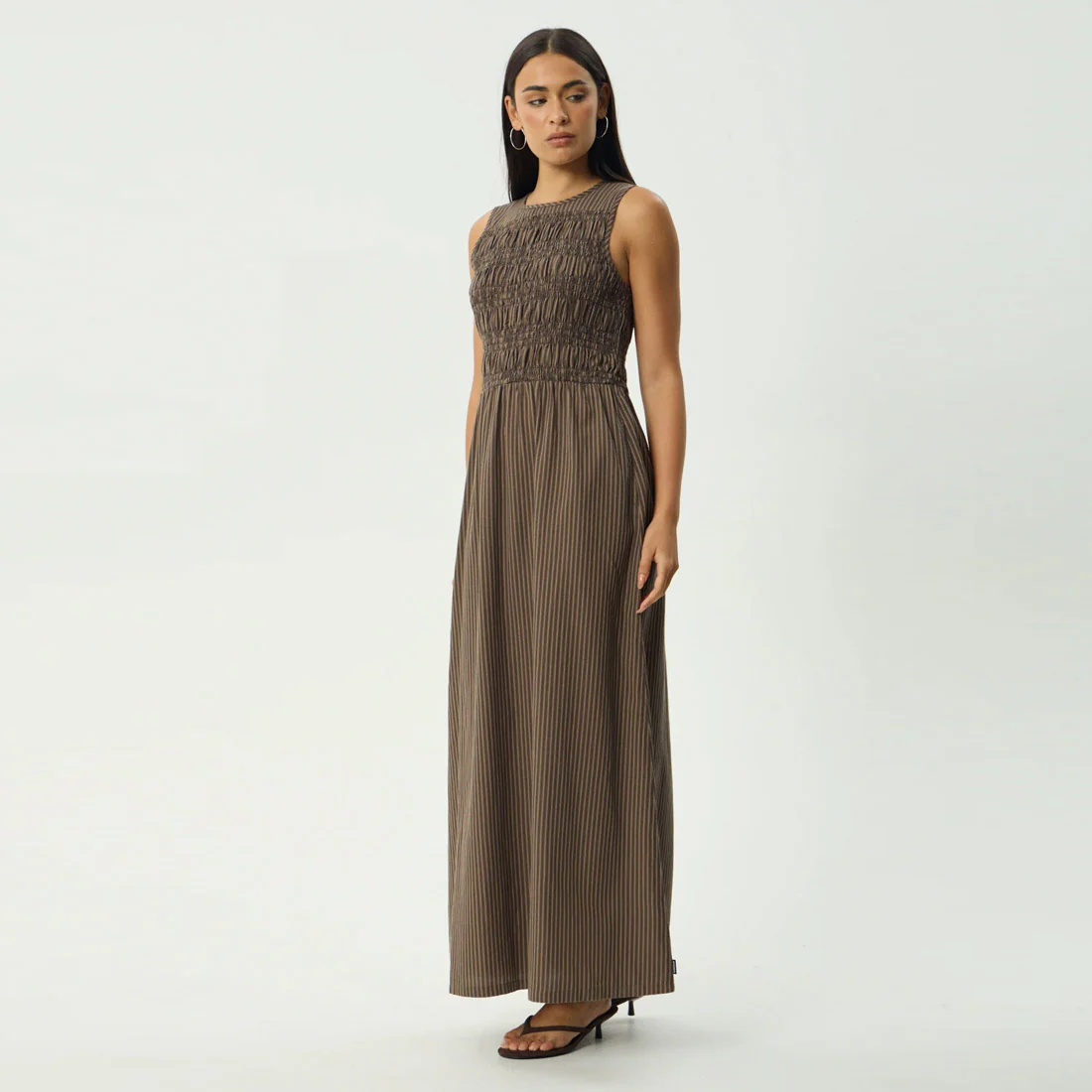 AFENDS Cyrus Maxi Dress - Coffee Stripe - Image 4