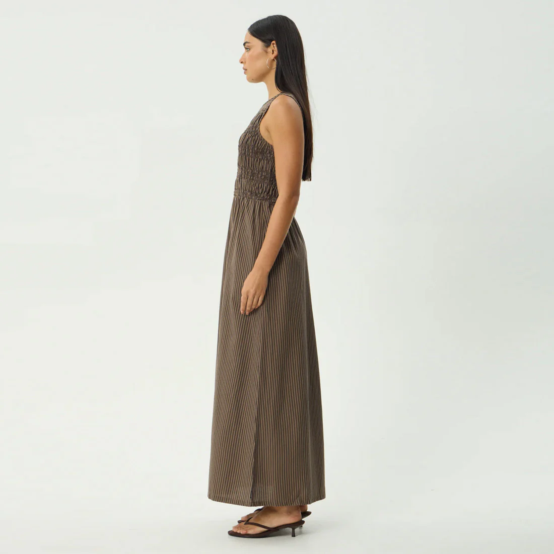 AFENDS Cyrus Maxi Dress - Coffee Stripe - Image 5