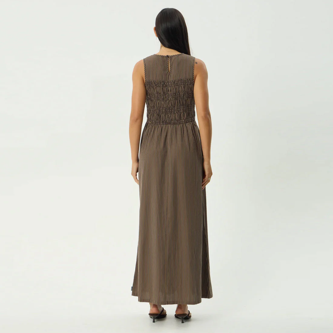 AFENDS Cyrus Maxi Dress - Coffee Stripe - Image 6