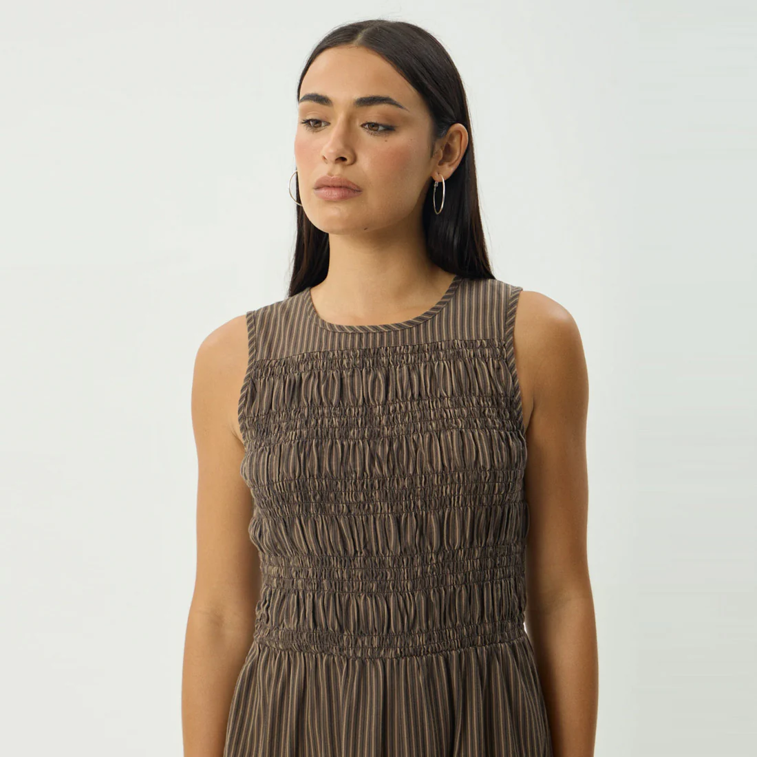 AFENDS Cyrus Maxi Dress - Coffee Stripe - Image 7
