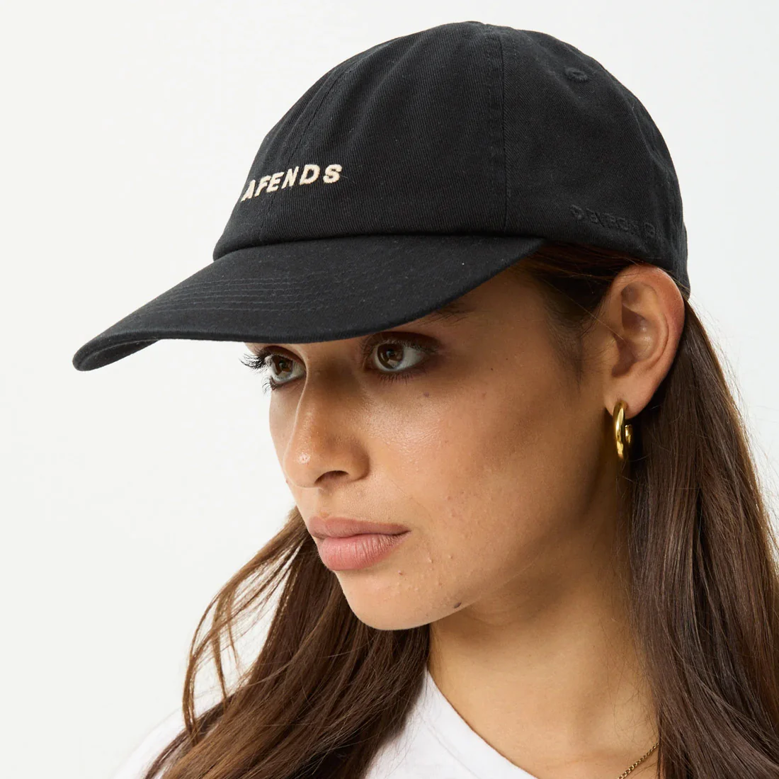 AFENDS Daylight Recycled Panelled Cap - Stone Black - Image 2