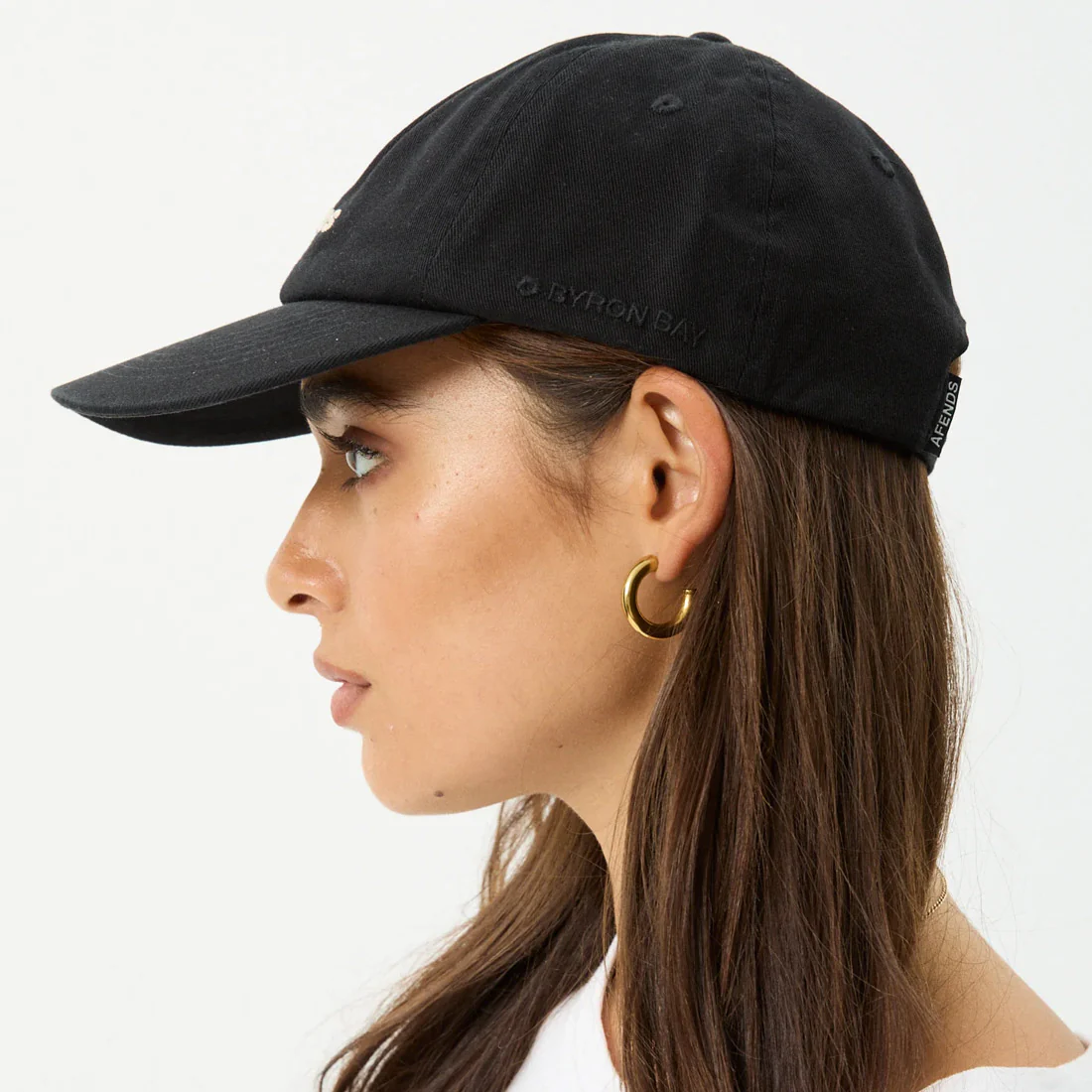 AFENDS Daylight Recycled Panelled Cap - Stone Black - Image 3