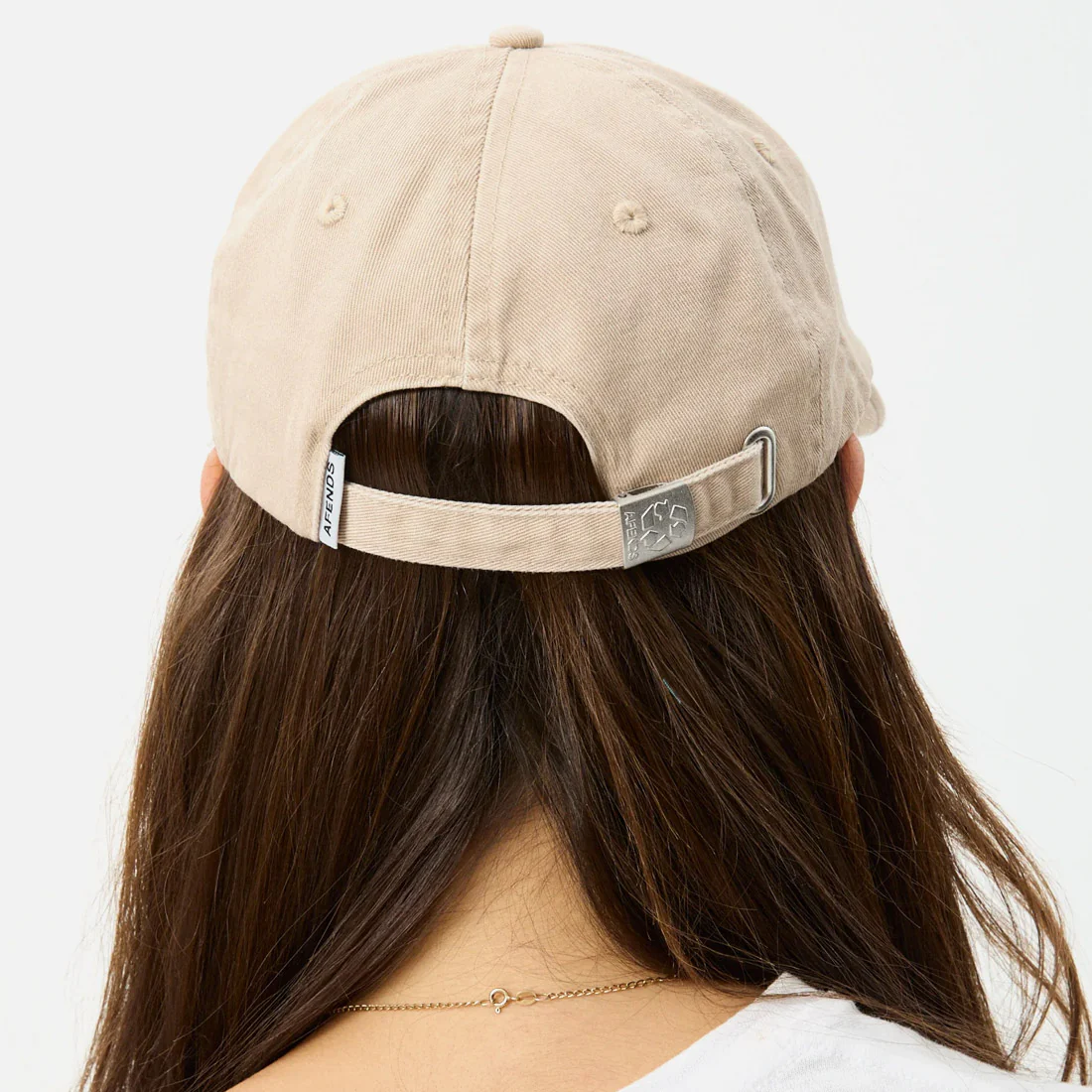 AFENDS Daylight Recycled Panelled Cap - Taupe - Image 4