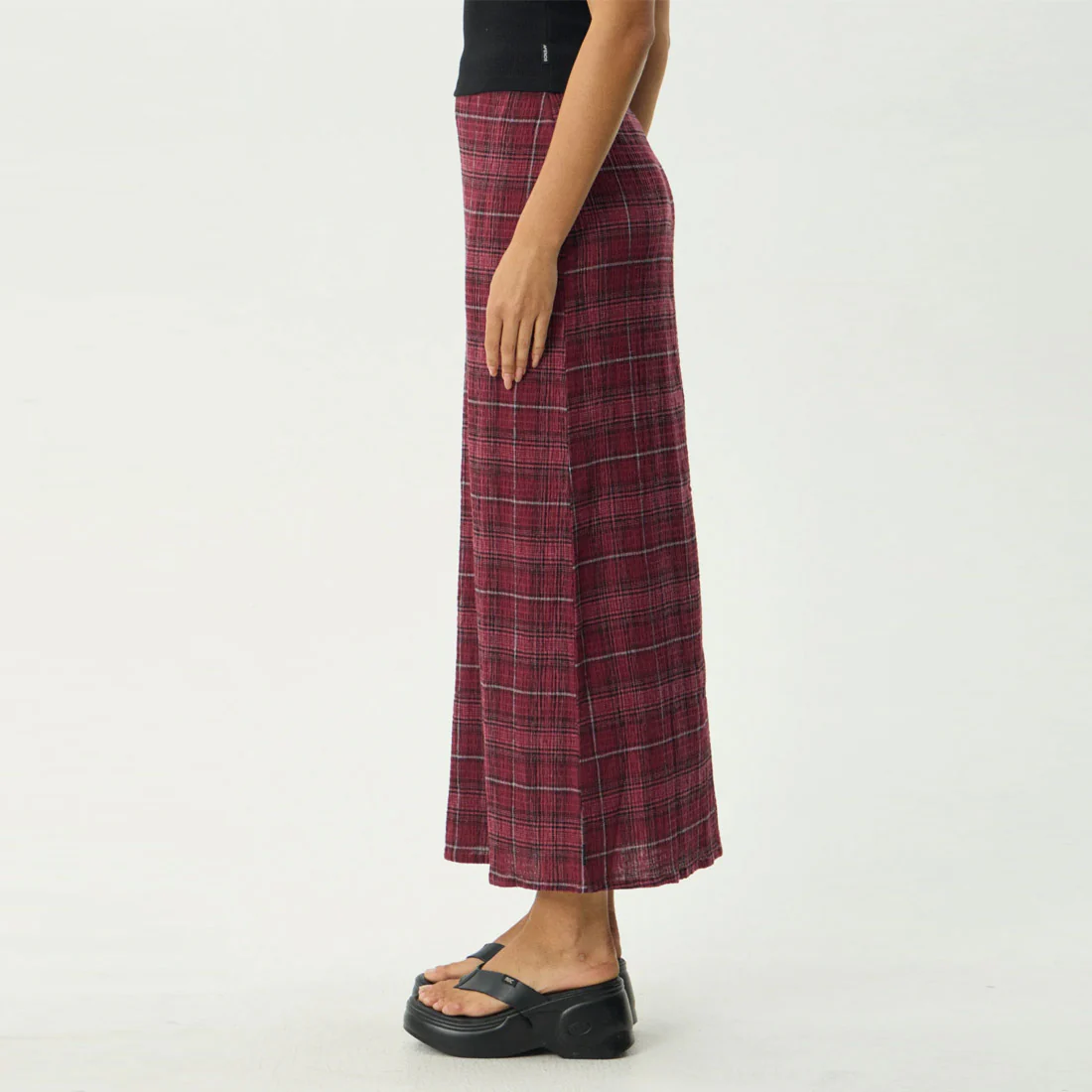 AFENDS Eboni Seersucker Maxi Skirt - Port Check - Image 5