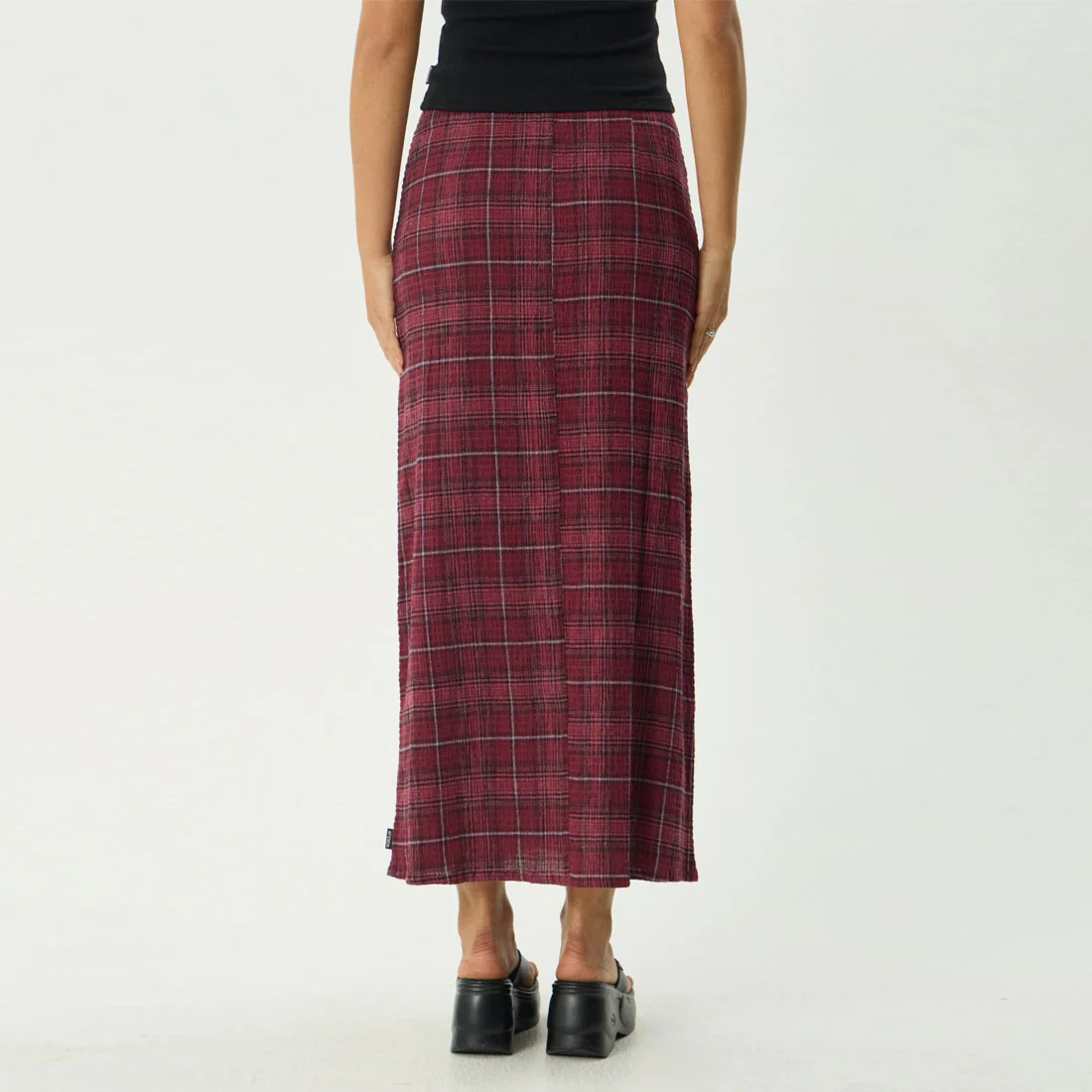 AFENDS Eboni Seersucker Maxi Skirt - Port Check - Image 6