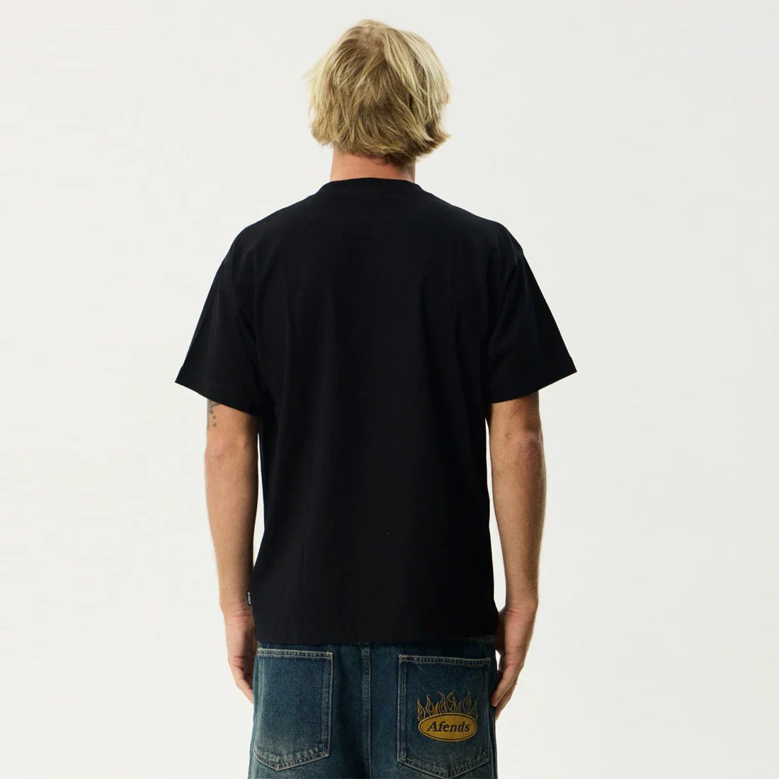 AFENDS Flame On Boxy Tee - Black - Image 5