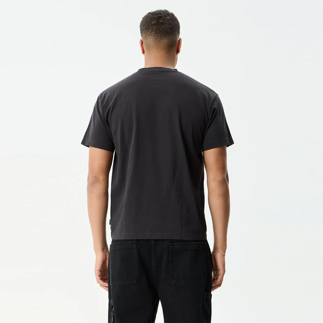 AFENDS Flower Patch Heavyweight Boxy Tee - Stone Black - Image 4