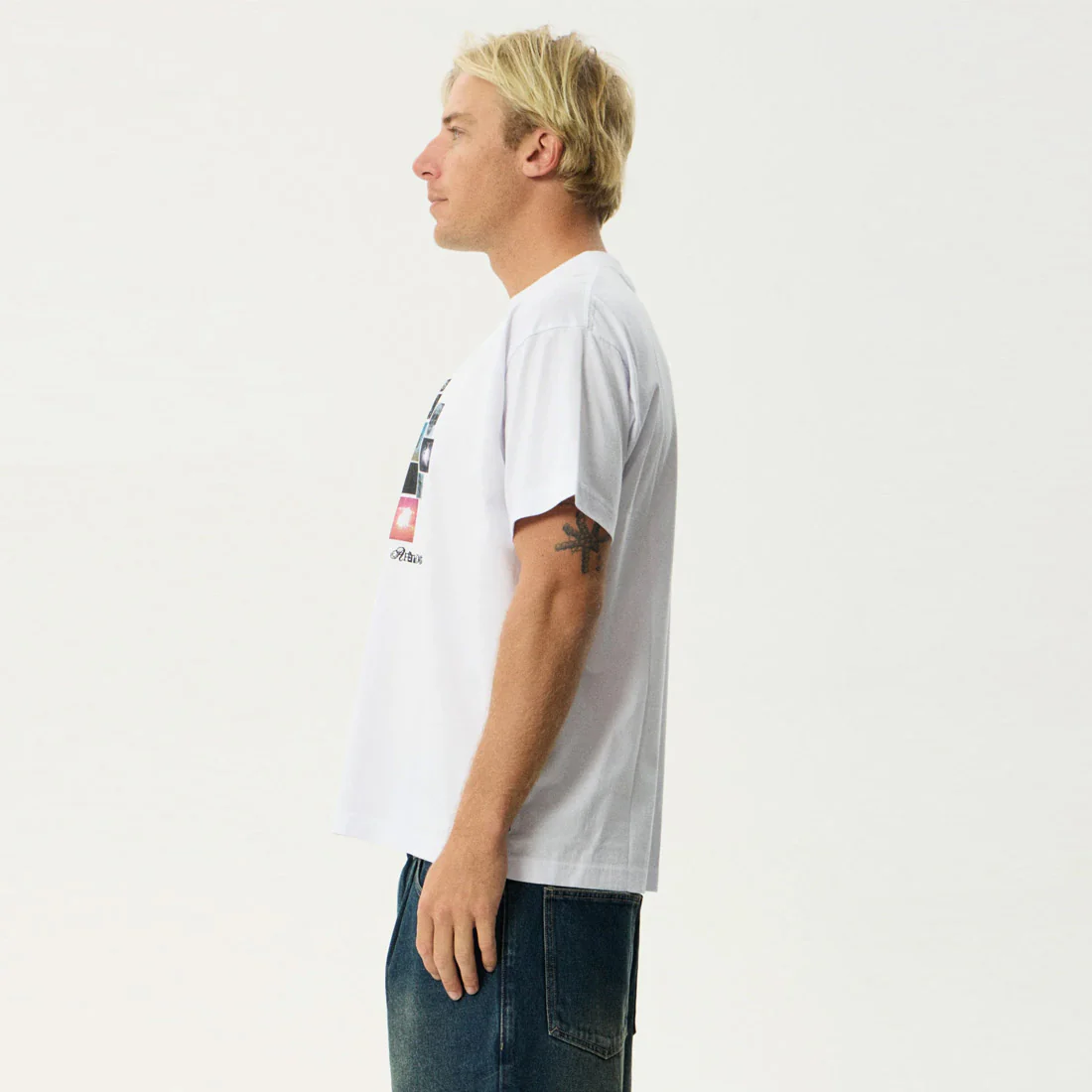 AFENDS Framed Boxy Tee - White - Image 3