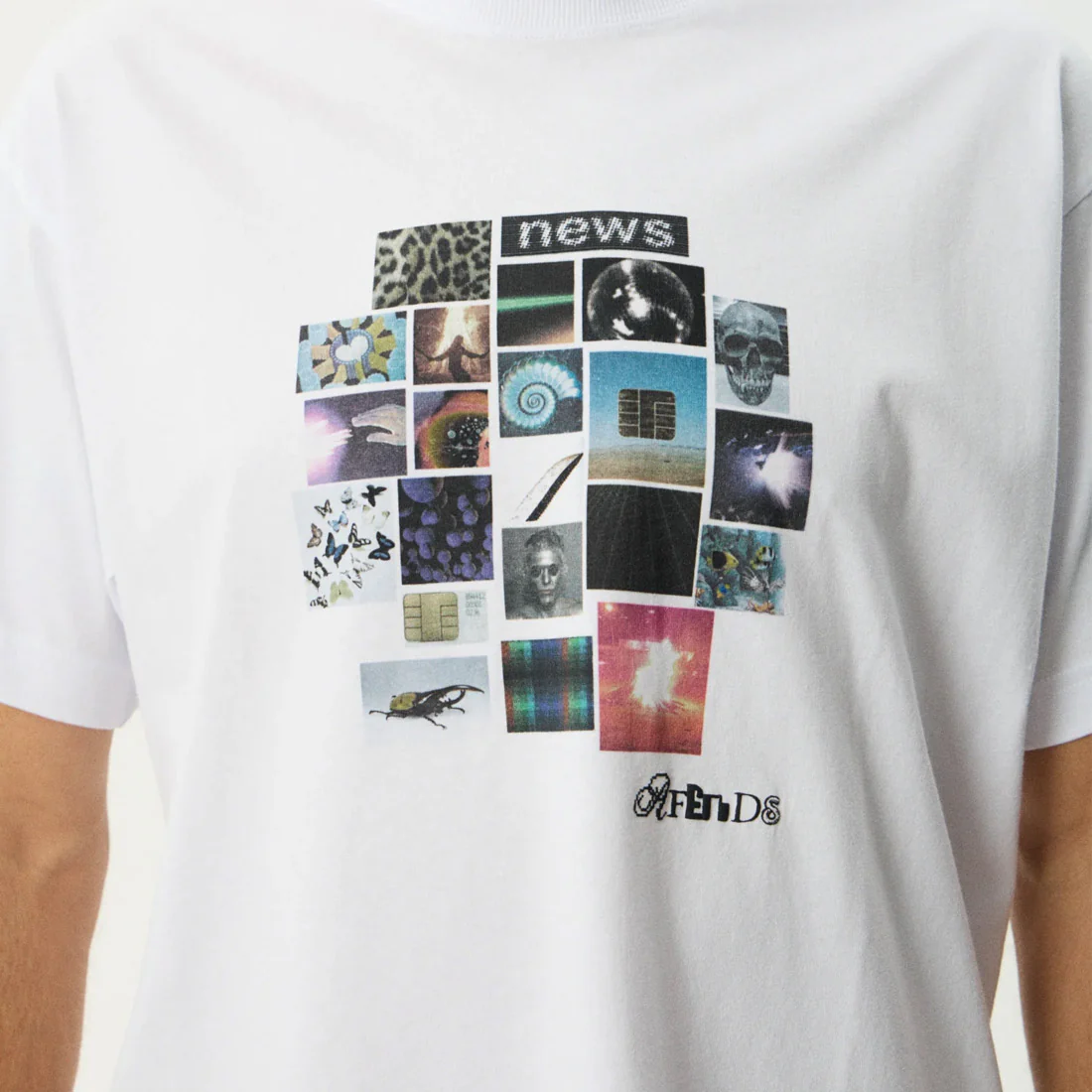AFENDS Framed Boxy Tee - White - Image 5