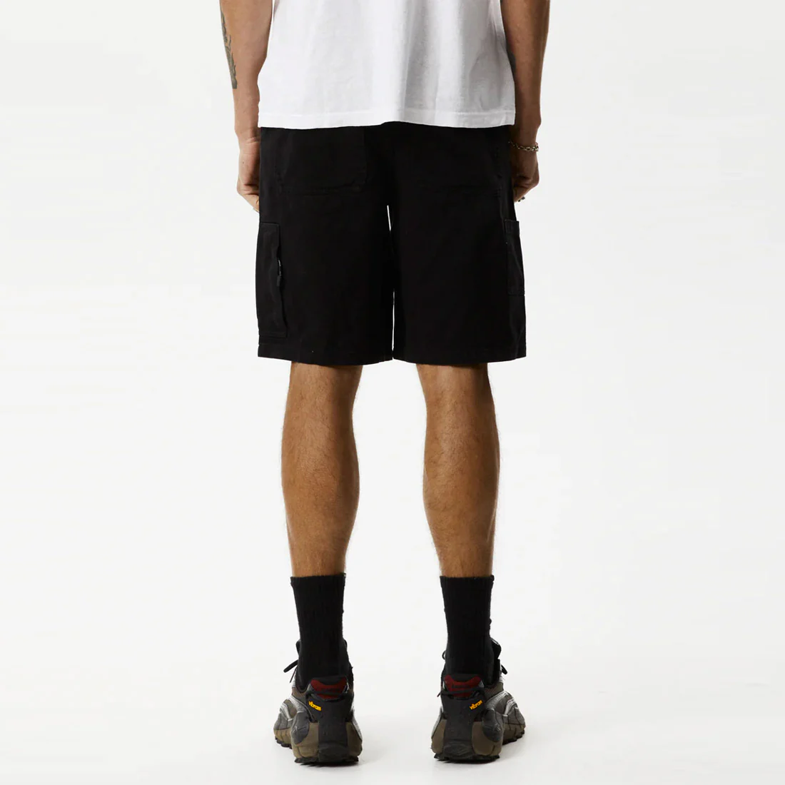 AFENDS Harper Recycled Carpenter Shorts - Black - Image 4