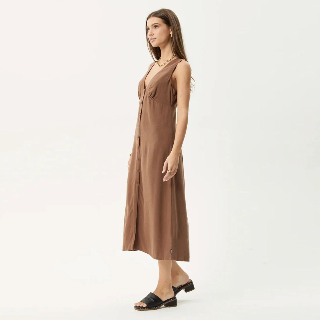 AFENDS Hartley Maxi Dress - Cinnamon - Image 3
