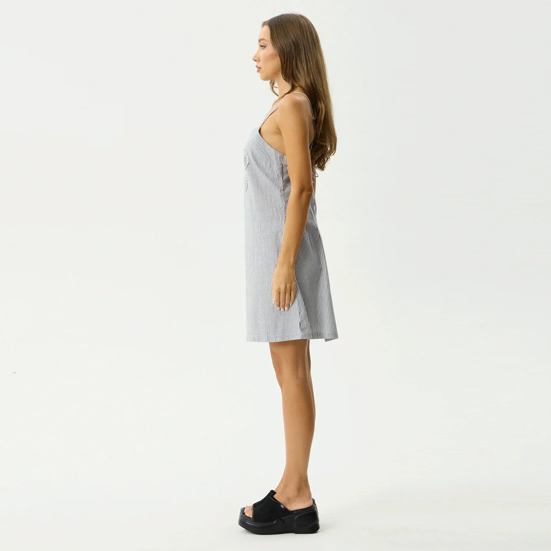 AFENDS Intergalactic Mini Dress - Navy Stripe - Image 4