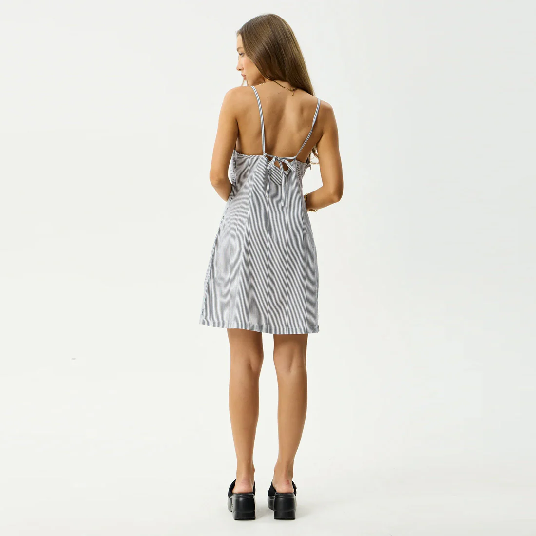 AFENDS Intergalactic Mini Dress - Navy Stripe - Image 5