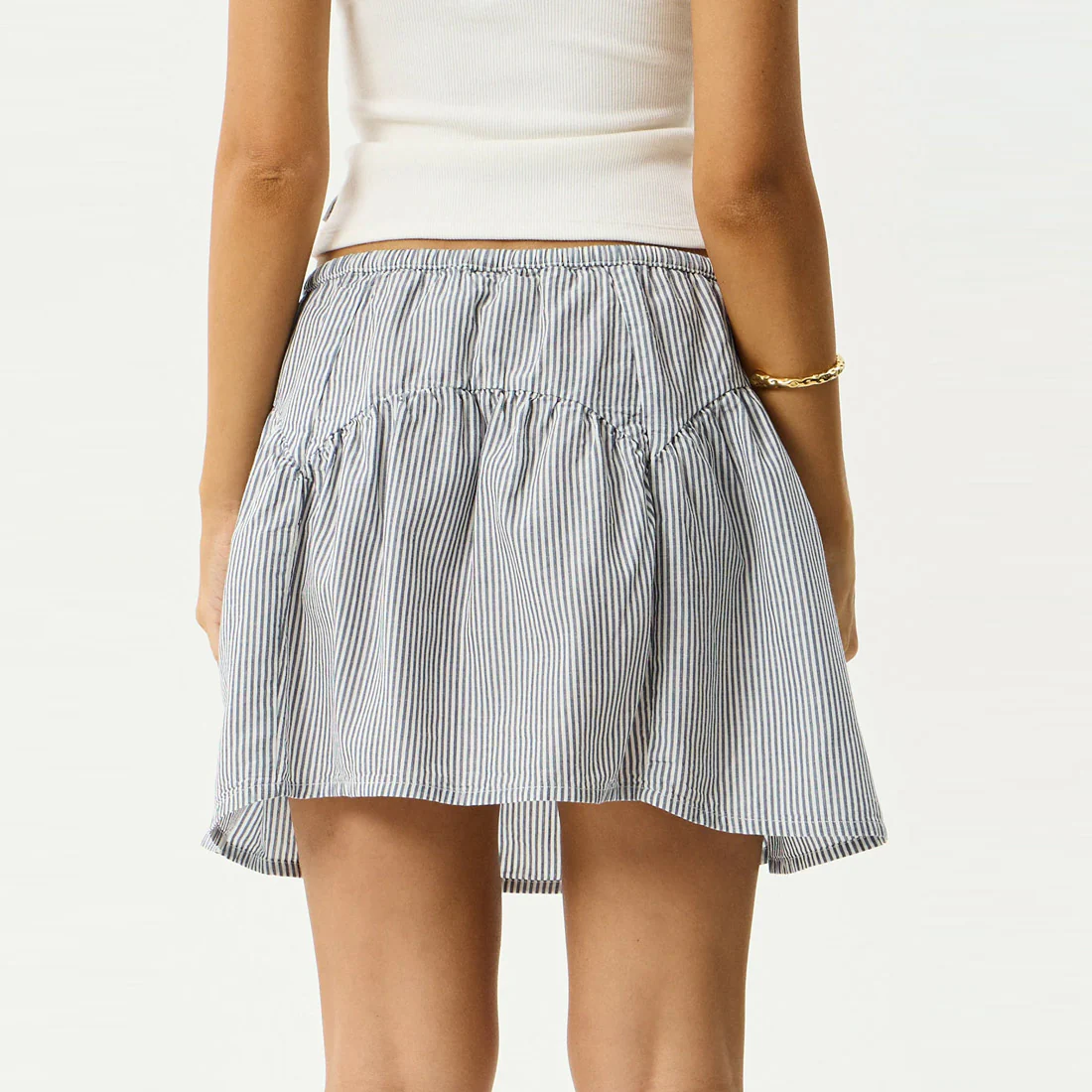 AFENDS Intergalactic Mini Skirt - Navy Stripe - Image 6