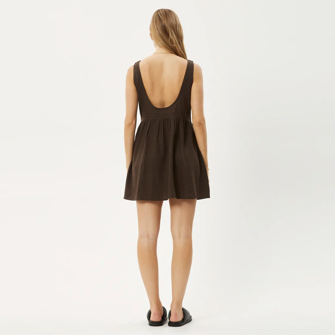 AFENDS Jesse Mini Dress - Coffee - Image 4