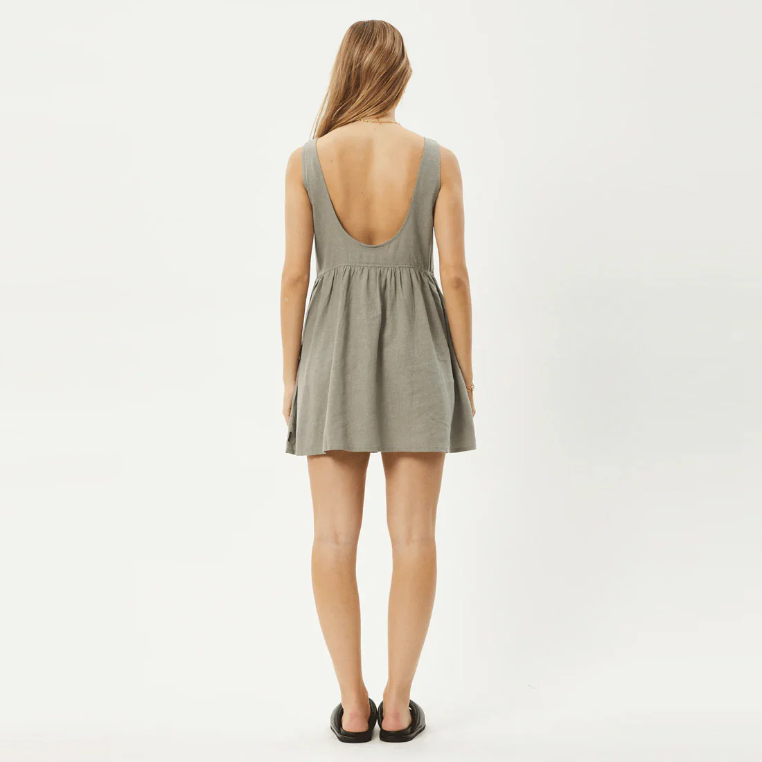 AFENDS Jesse Mini Dress - Olive - Image 4