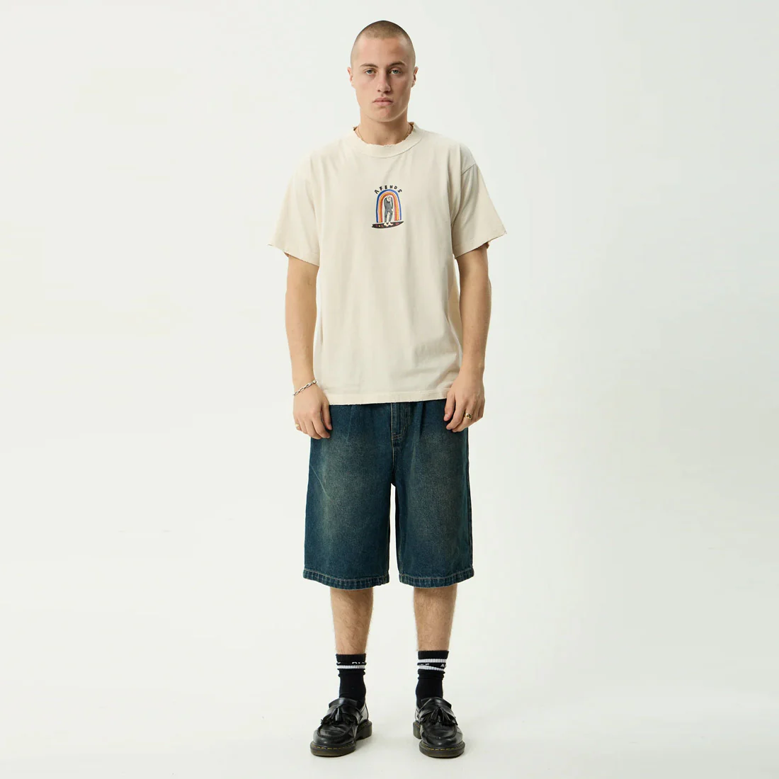 AFENDS Jlord Recycled Boxy Tee - Moonbeam - Image 5