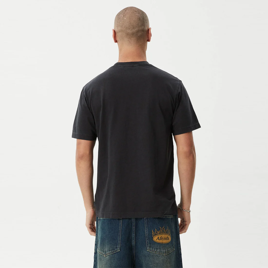 AFENDS Knock Knock Retro Tee - Stone Black - Image 4