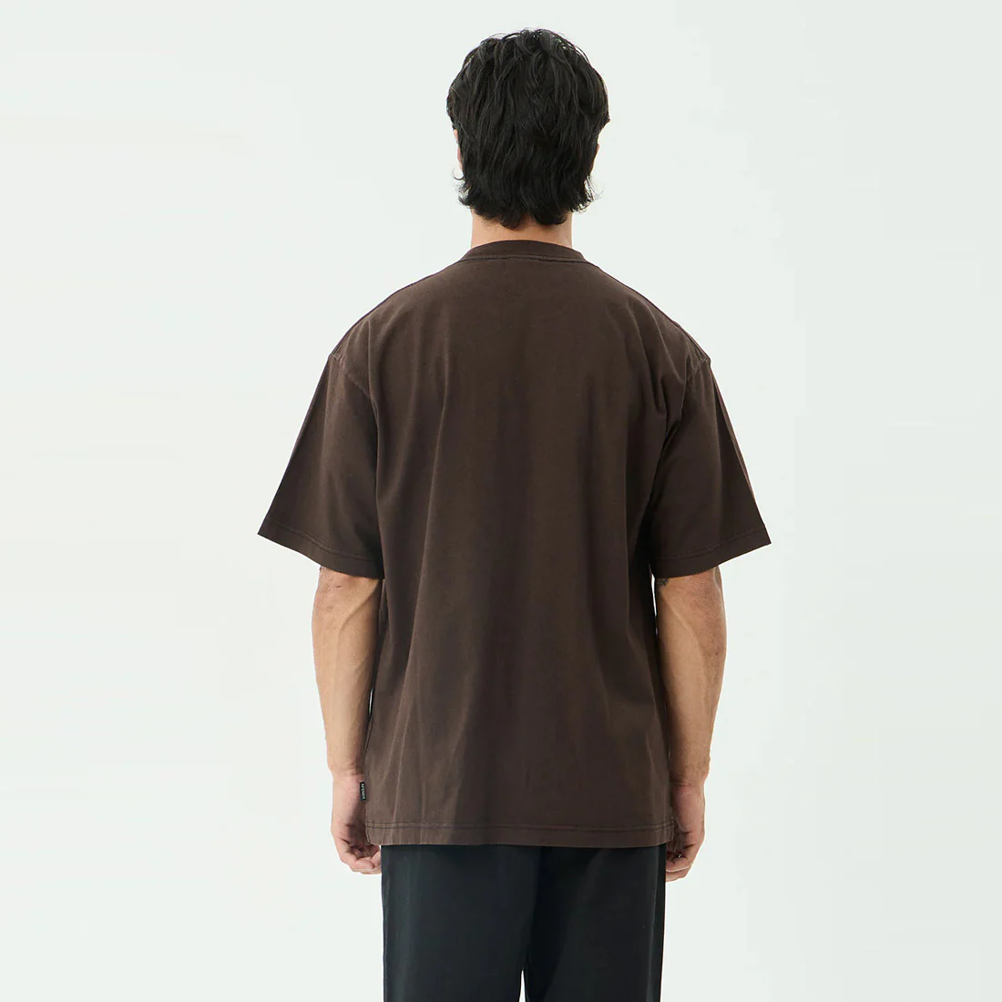 AFENDS Labyrinth Boxy Tee - Washed Coffee - Image 3