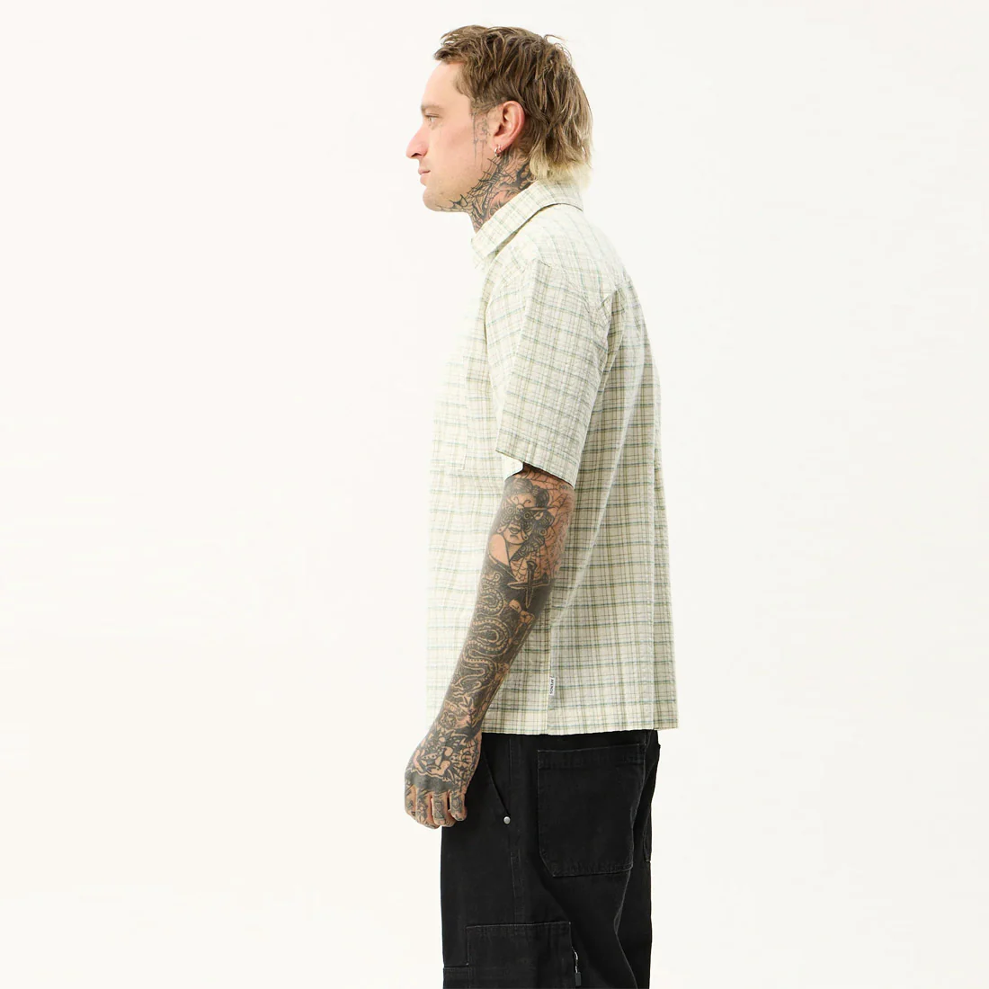 AFENDS Legacy Short Sleeve Shirt - Boa Check - Image 5