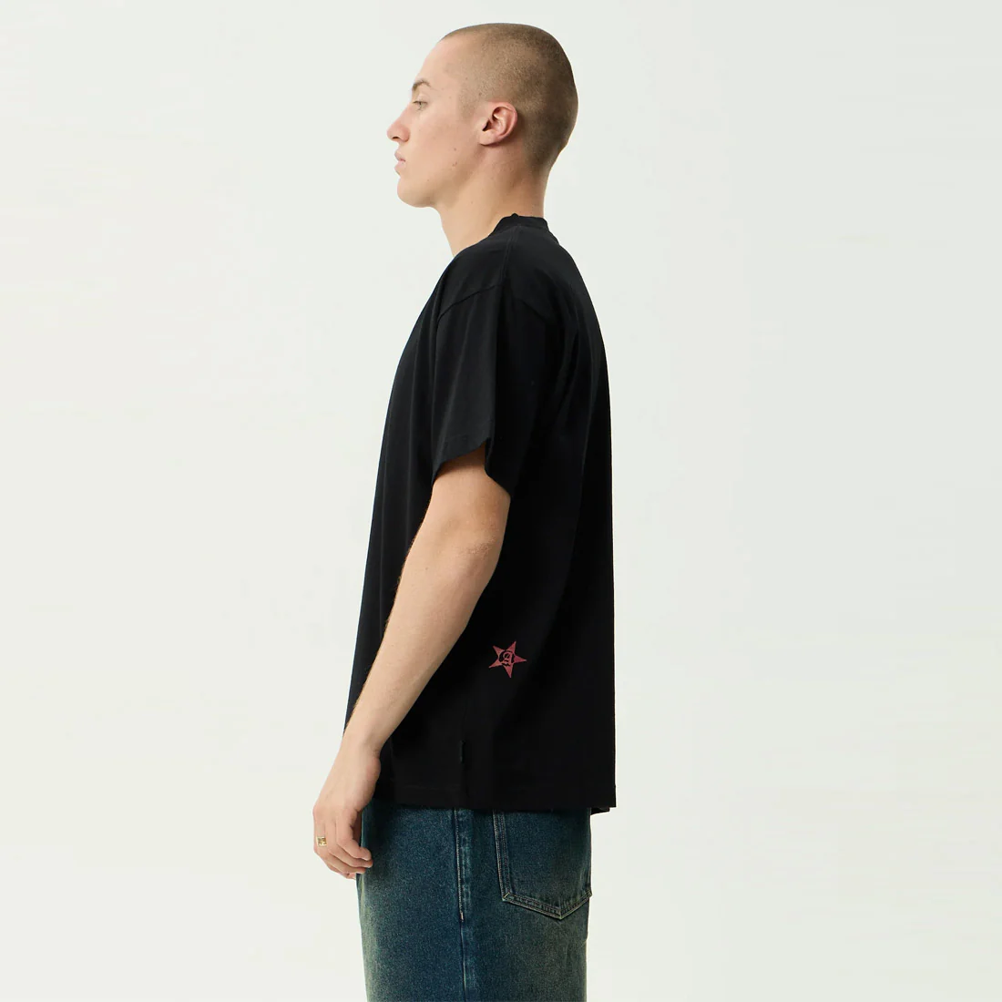 AFENDS Live It Boxy Tee - Black - Image 3