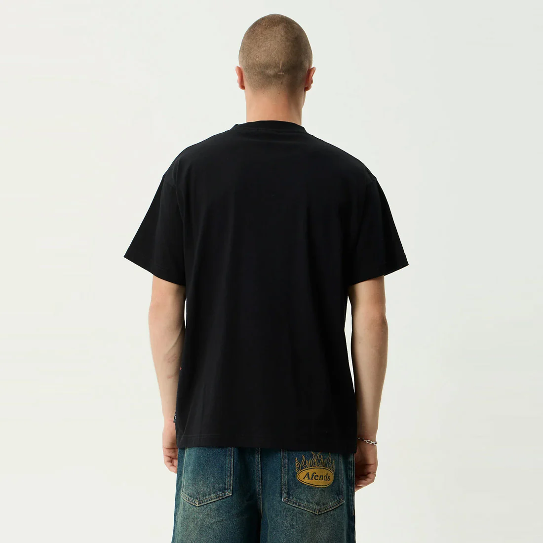AFENDS Live It Boxy Tee - Black - Image 4