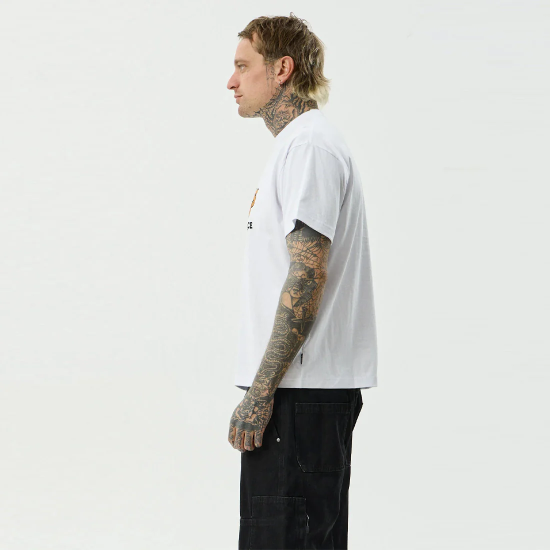 AFENDS Maintenance Boxy Fit Tee - White - Image 4