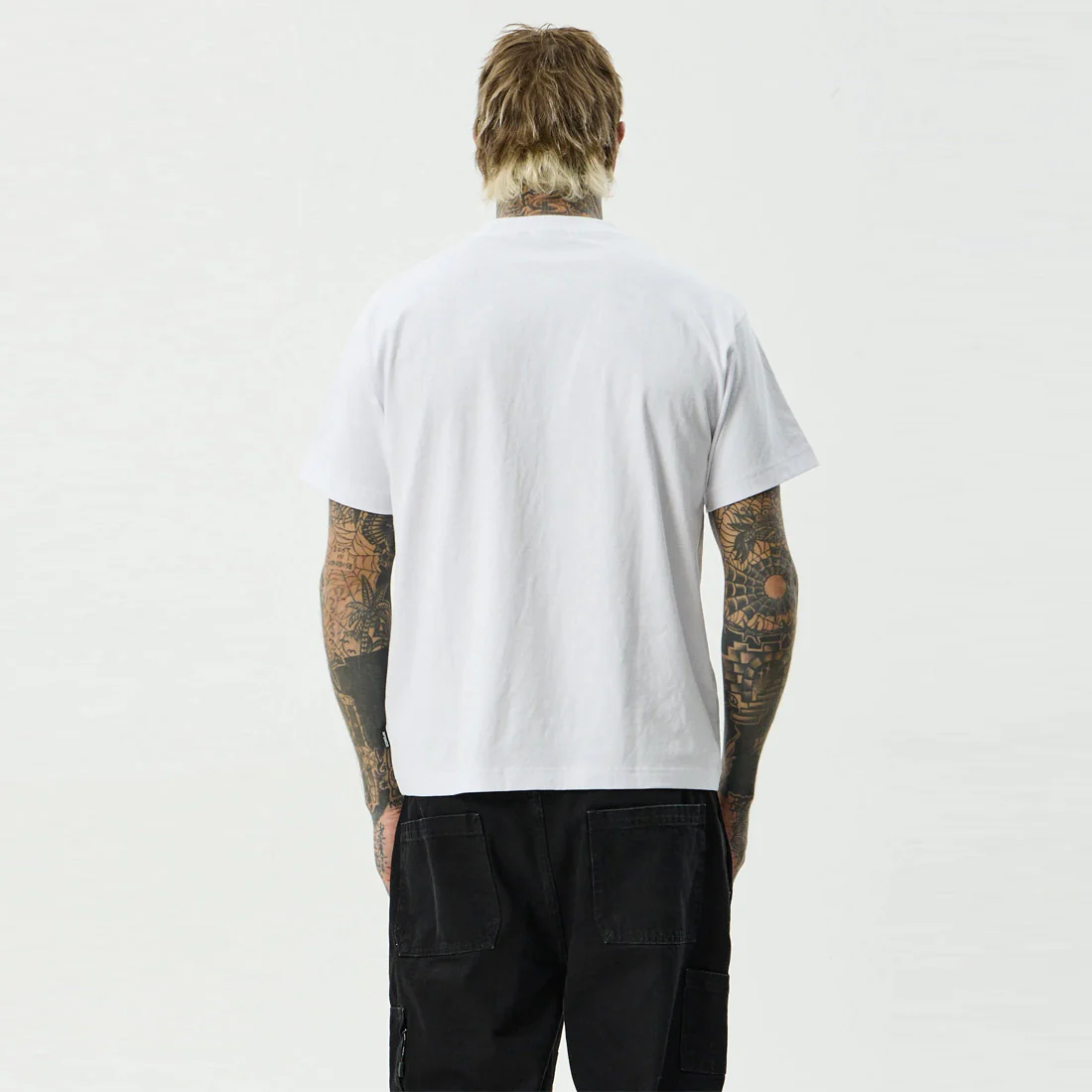 AFENDS Maintenance Boxy Fit Tee - White - Image 6