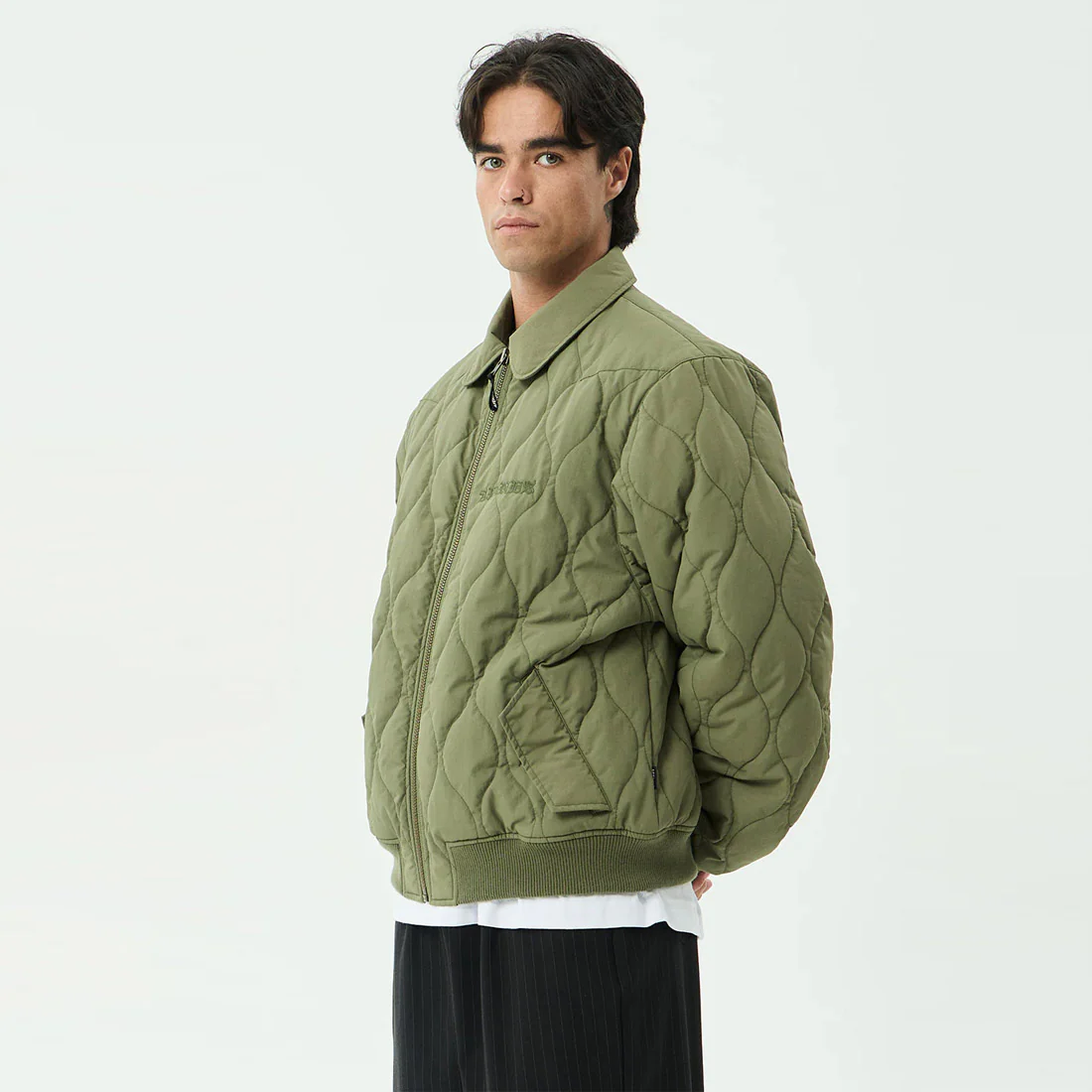 AFENDS Mellross Bomber Jacket - Military - Image 2