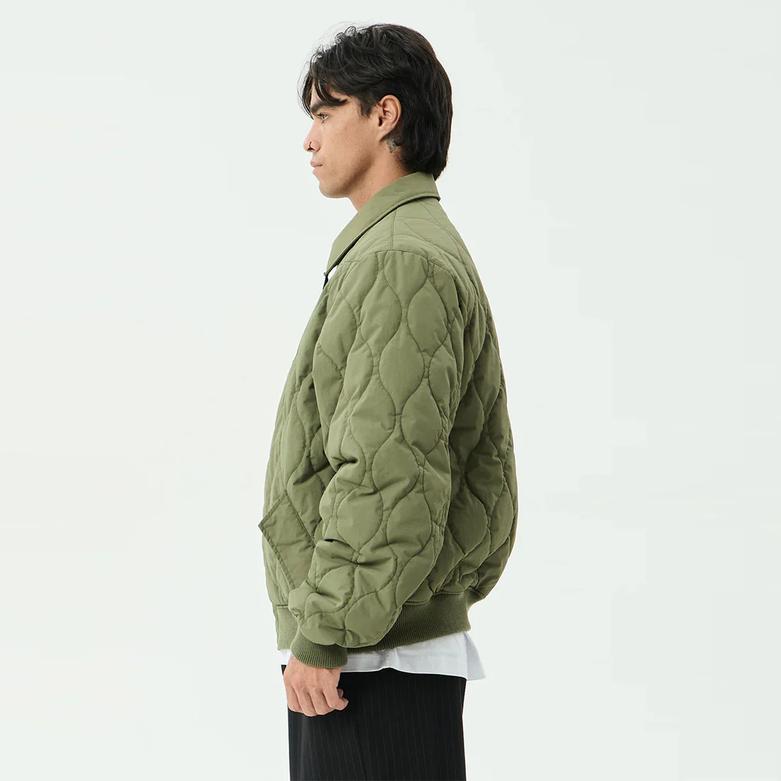 AFENDS Mellross Bomber Jacket - Military - Image 3