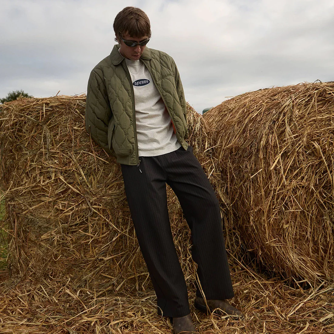 AFENDS Mellross Bomber Jacket - Military - Image 5