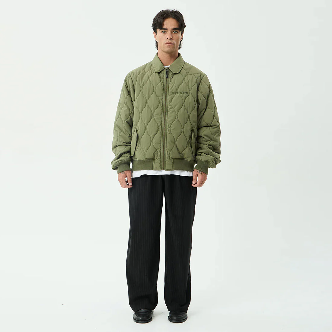 AFENDS Mellross Bomber Jacket - Military - Image 6