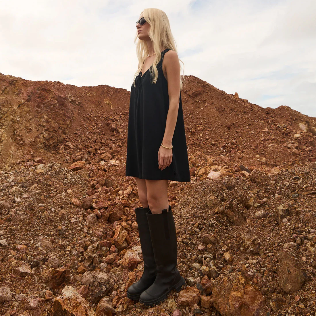 AFENDS Michi Mini Dress - Black - Image 6