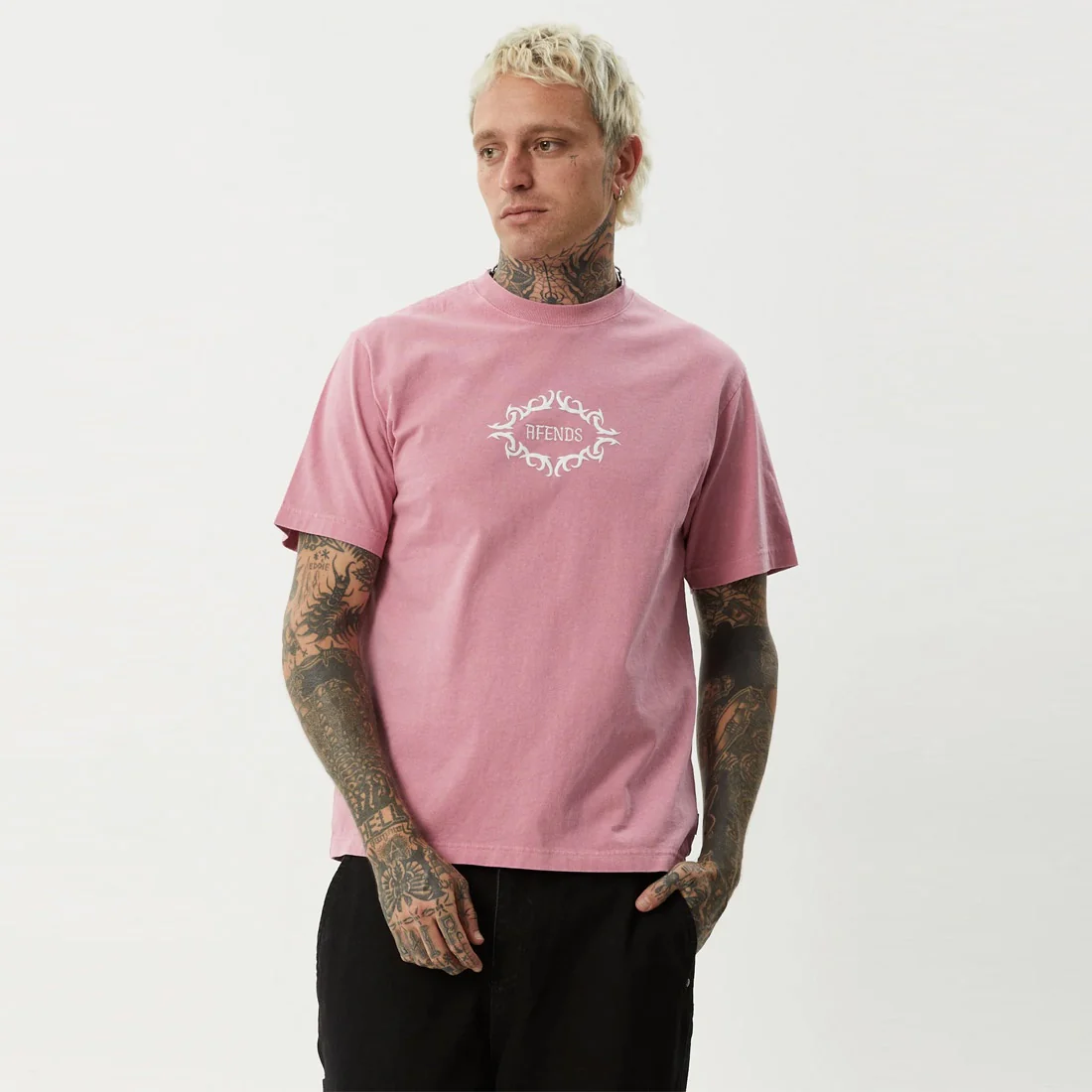AFENDS My Tribe Heavyweight Retro Tee - Washed Marrakesh